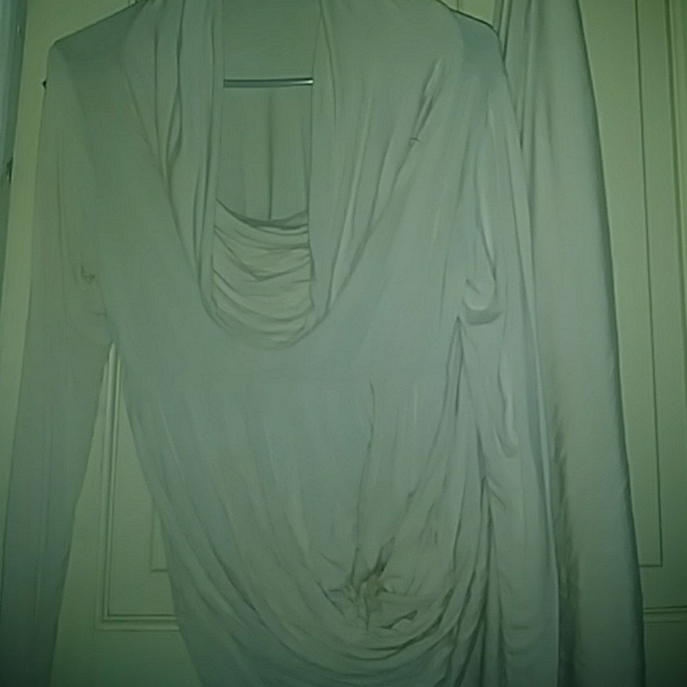 New large silk cream colored maternity dress